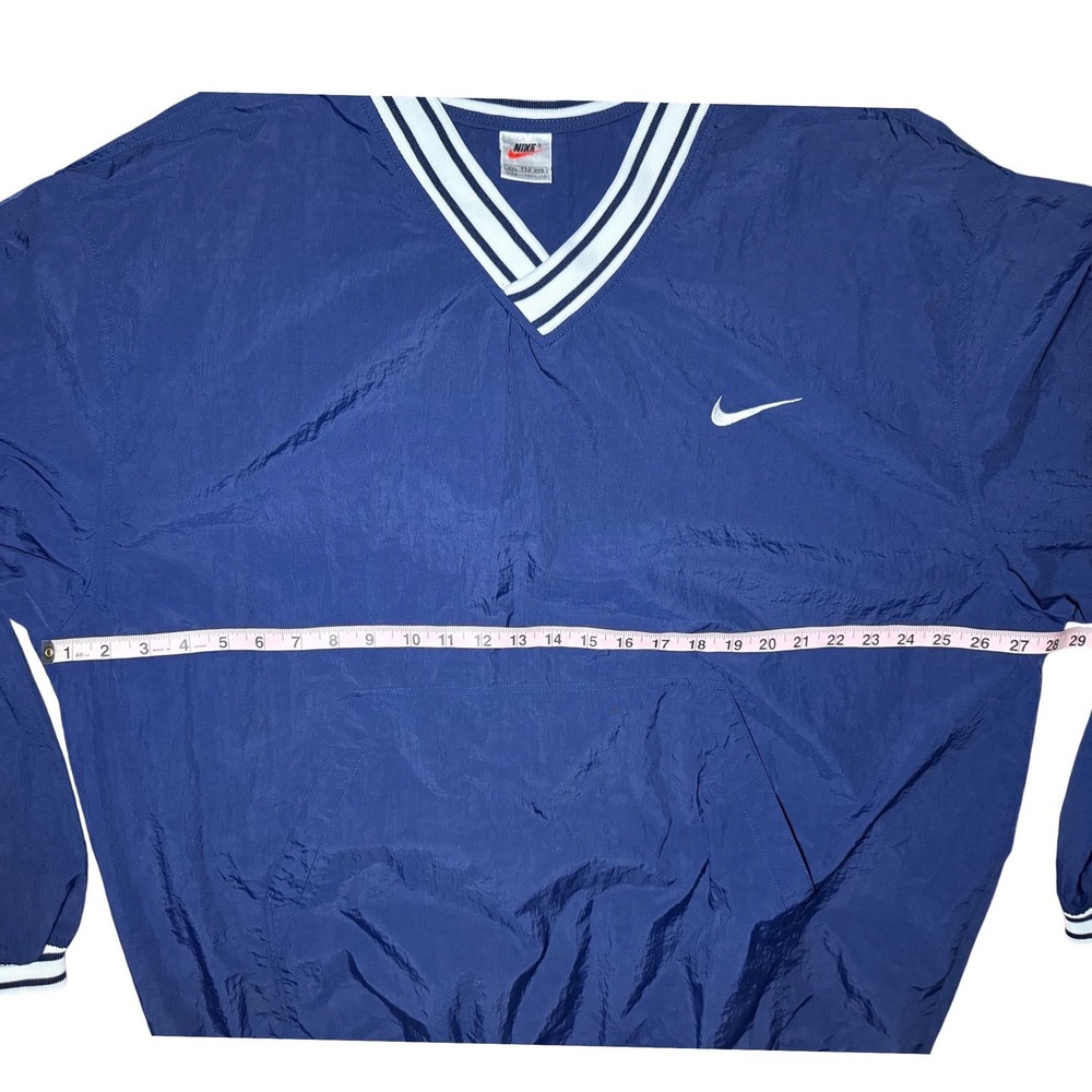 Vintage Nike Pullover Windbreaker Men XXL Navy Blue V-Neck - Picture 7 of 8